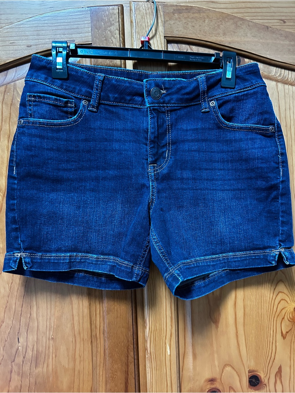Classic Indigo Denim Jean Shorts - Women
